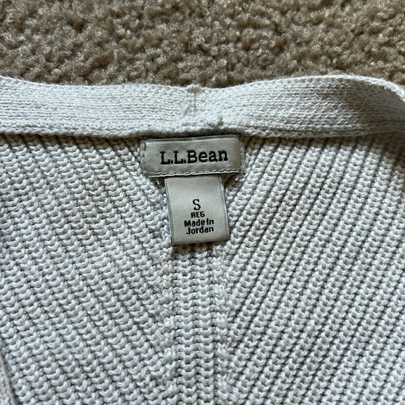 Women’s L.L.Bean Open Front Cotton Knit Cardigan size Small S - Picture 4 of 7